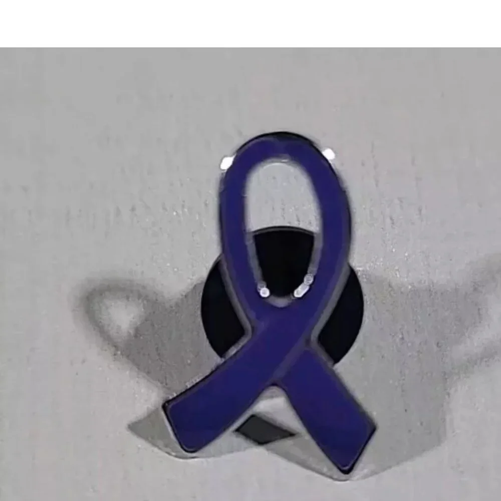 12 Pins Purple Ribbon Tac Pin Cancer Awareness Event Giveaways Relay for Life